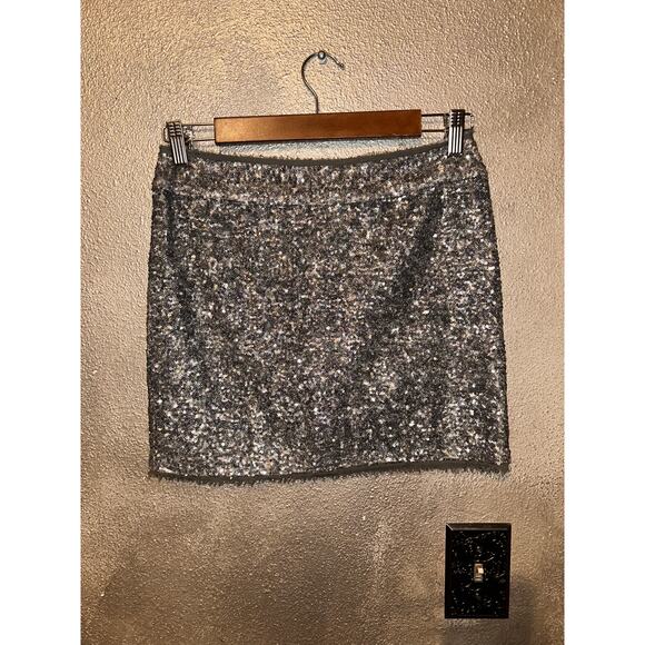 Zadig & Voltaire Josmi Pai Delux Old Money Up town Disco Glam Mini Sequin Skirt - Picture 1 of 9